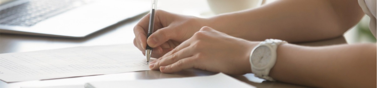 filling out forms